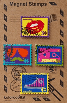 แม่เหล็ก แสตมป์ ป๊อปอาร์ต