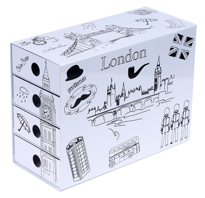 กล่องลิ้นชัก ลายเส้นลอนดอน