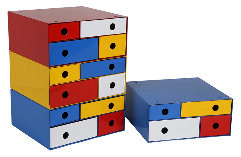 กล่องลิ้นชัก เรด-บลู สีน้ำเงิน