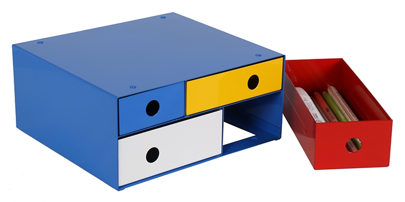 กล่องลิ้นชัก เรด-บลู สีน้ำเงิน