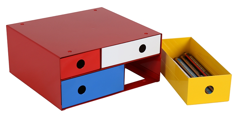 กล่องลิ้นชัก เรด-บลู สีแดง